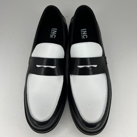INC Mens Black 168756MN Vance Leather Penny Casual Slip-On Size 10M Loafer - Picture 4 of 10